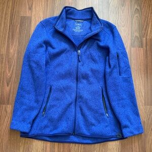 LL Bean Women's Large Full Zip Sweater